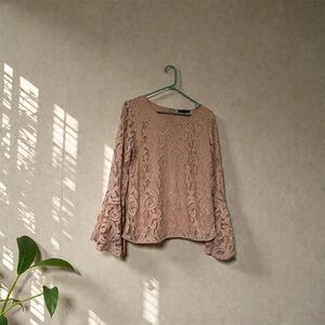 Adrianna Papell Lace Blouse